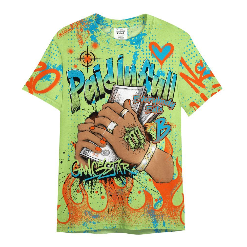 Shirt To Match Kobe 9 Elite What The - Lucky Money Paid In Full Graffiti All Over Print
