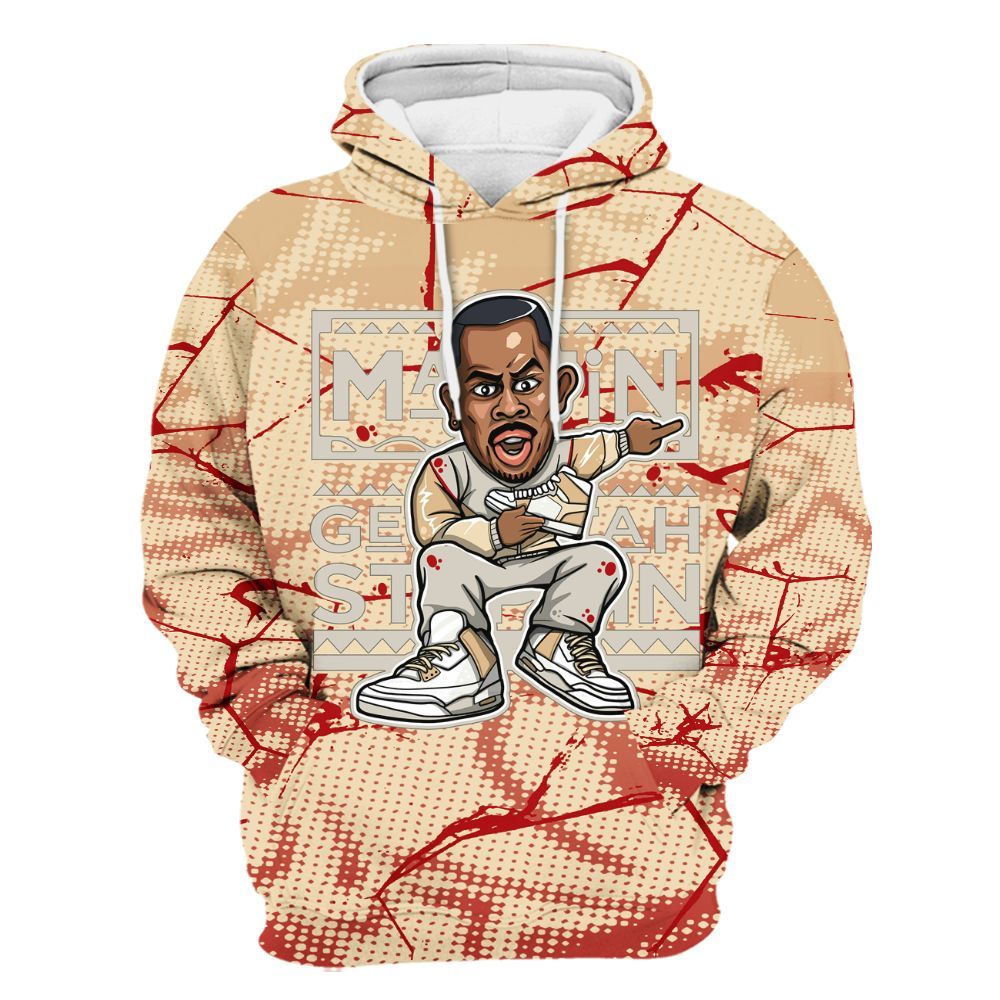 Hoodie To Match Dunk Low Strawberry Waffle - Get Tag Sneakers Steppin' Graphic Crack All Over Print