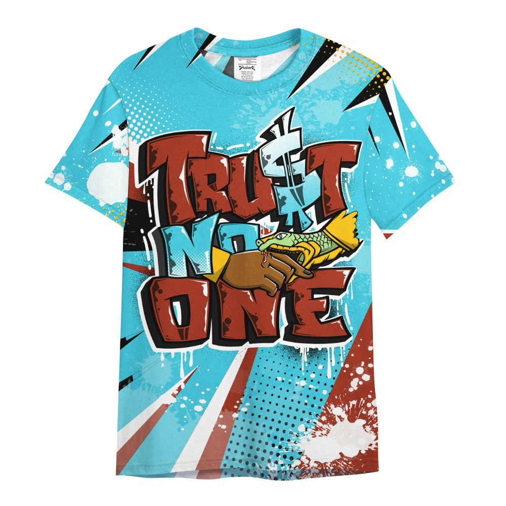Shirt To Match SB Dunk Di'Orr Greenwood - Poly Trust No One Dripping All Over Print