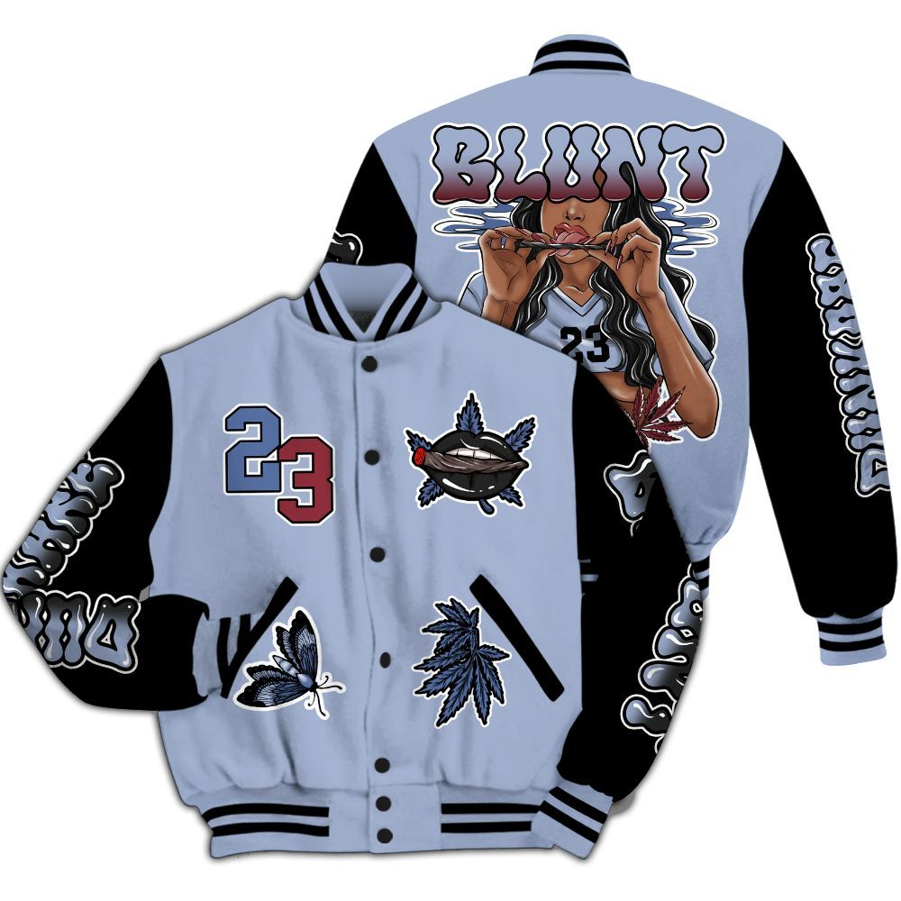 Varsity Jacket To Match Black Metallic 5s - Bluntz Unique All Over Print