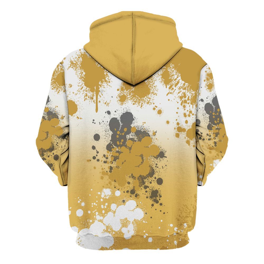 Hoodie To Match Retro Light Ginger 14s - God Blessed Ink Drip All Over Print