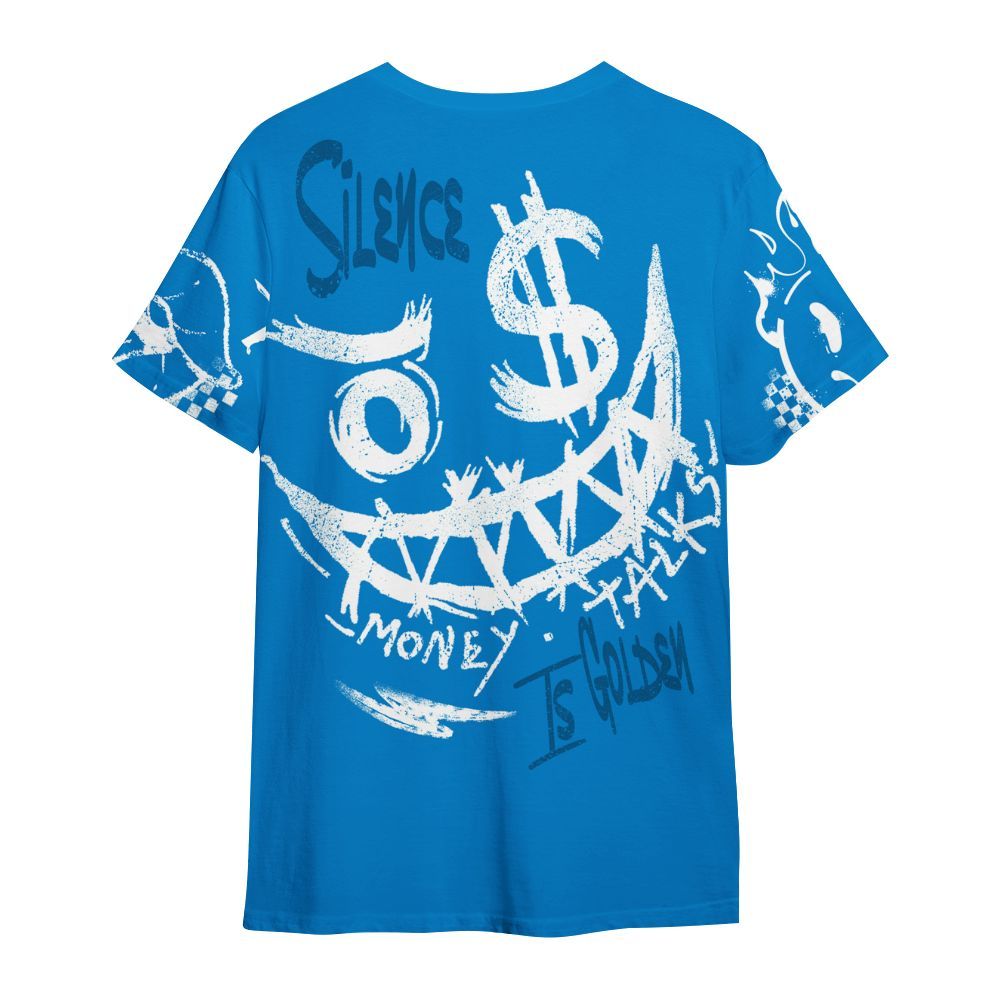 Shirt To Match Industrial Blue 4s - Mouth Burning Street Style All Over Print