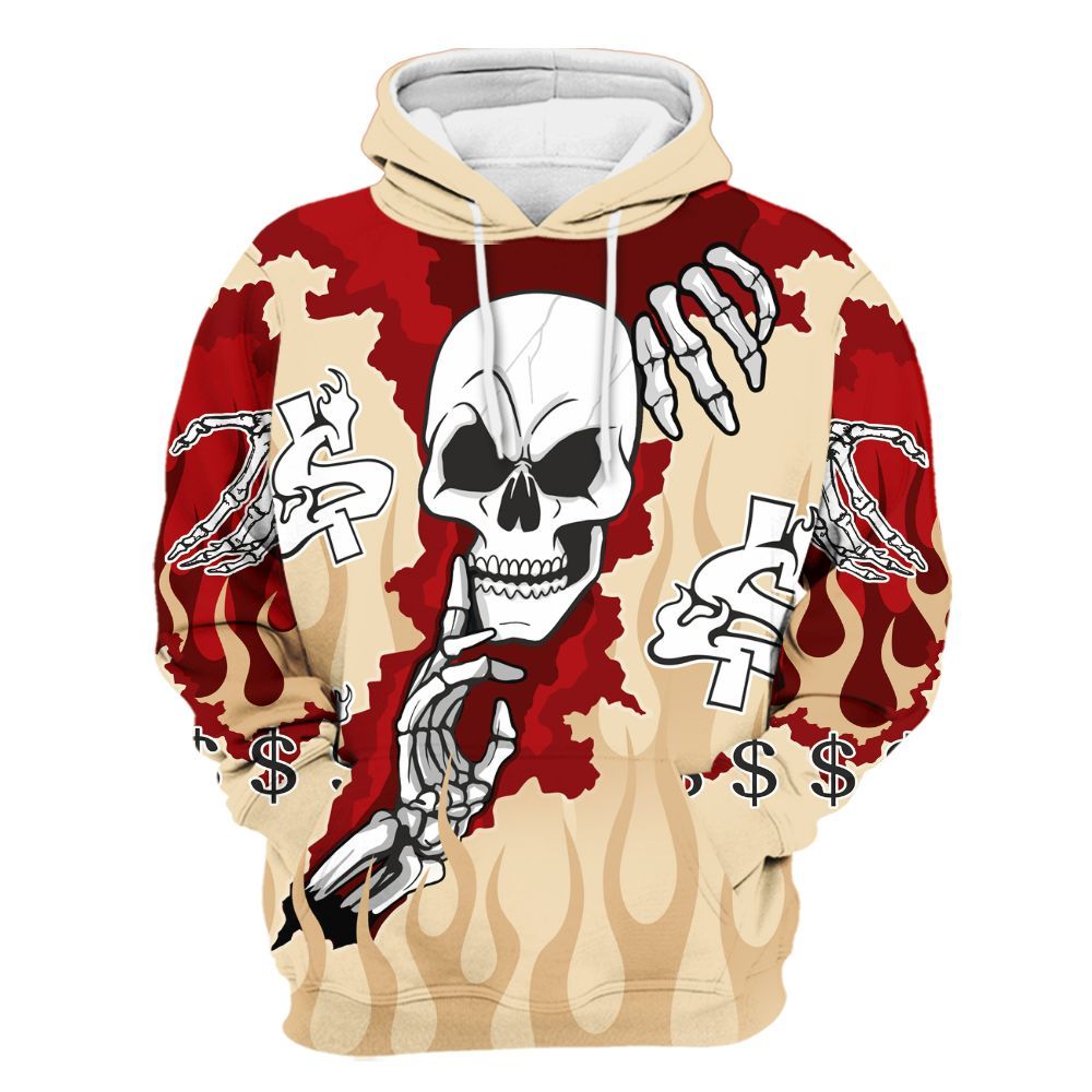 Hoodie To Match Dunk Low Strawberry Waffle - Ones Move In Silence Graphic Trapped All Over Print