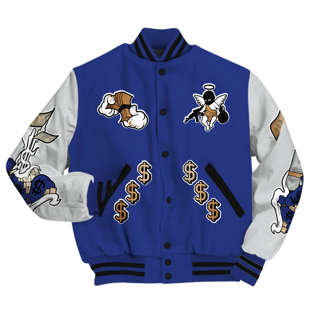 Varsity Jacket To Match JM Pro Black Concord - Ones Move In Silence Graphic All Over Print