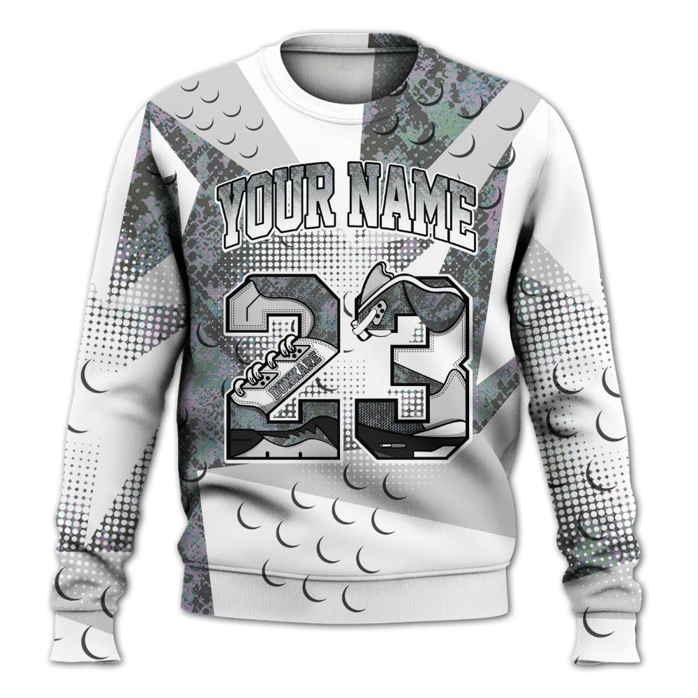 Sweatshirt To Match Low CNY Year Of The Snake 11s - Poly Custom Name Number 23 5s All Over Print