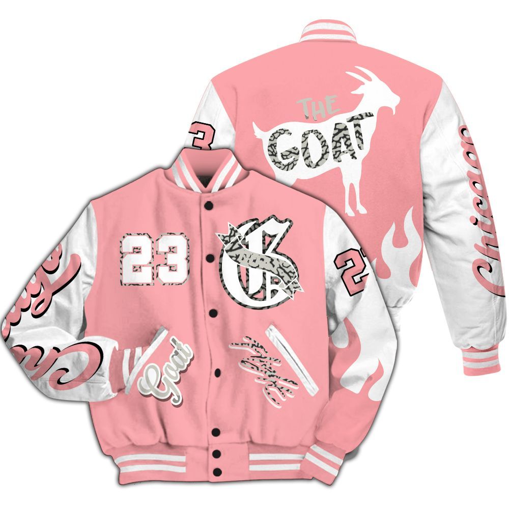 Varsity Jacket To Match Retro Wings 3s - The G.O.A.T Flight Streetwear All Over Print