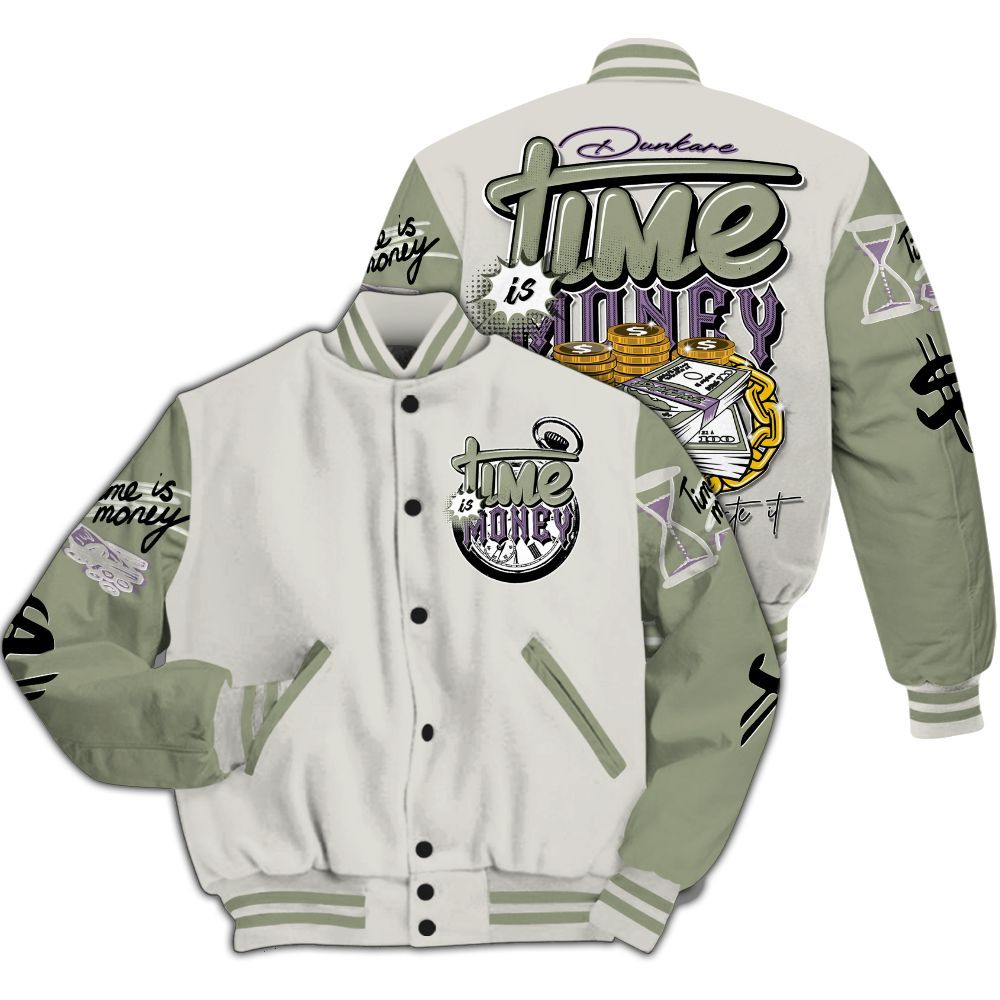 Varsity Jacket To Match Dunk Low Floral Swoosh 2025 - Time Is Money All Over Print