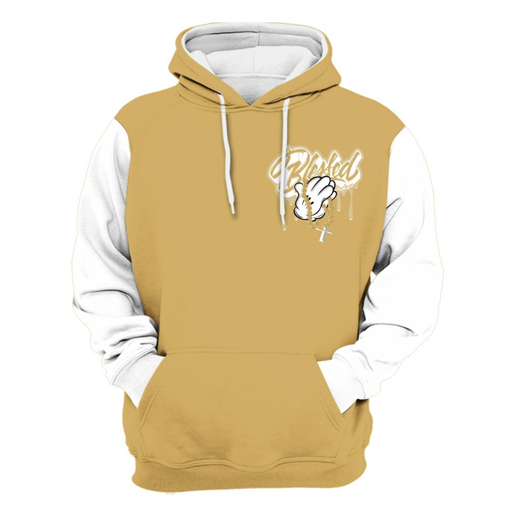 Hoodie To Match Craft Paris 6s Varsity Jacket, Custom Name God Blessed Drip All Over Print