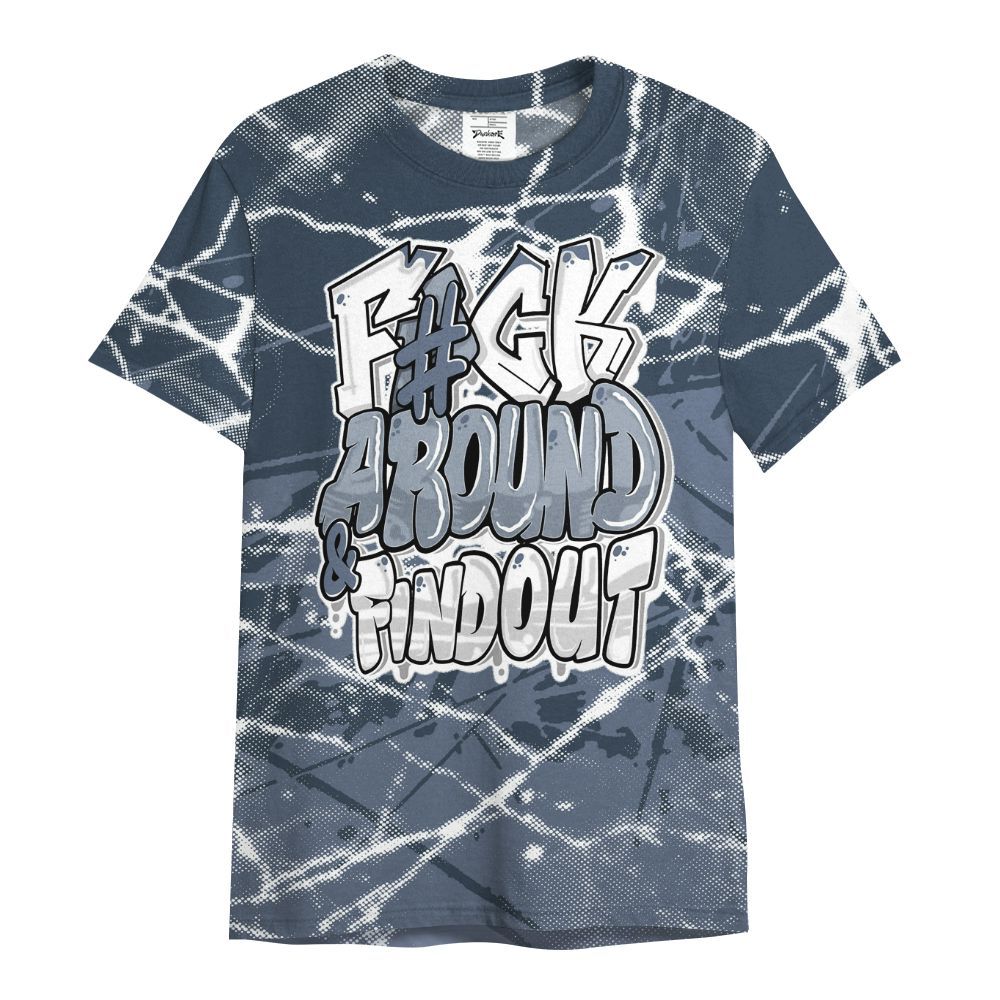 Shirt To Match Low Diffused Blue 11s - F Around Find Out Graphic Profound All Over Print