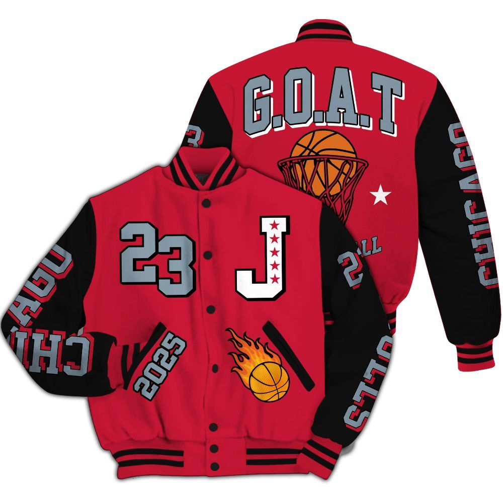 Varsity Jacket To Match Retro Infrared Salesman 6s - Chicago 23 Basketball All Over Print