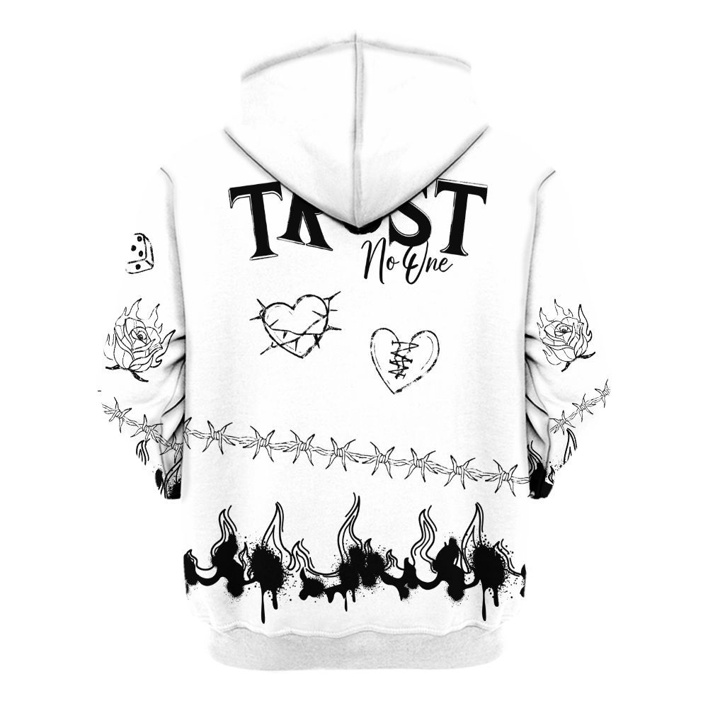 Hoodie To Match Kobe 9 EM Protro Halo - Trust No One Snake-Bite Doodle Crayon All Over Print