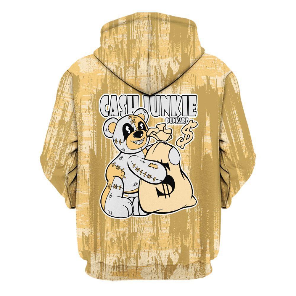 Hoodie To Match Craft Paris 6s - Cashs Junkie Bear Glitch Art All Over Print