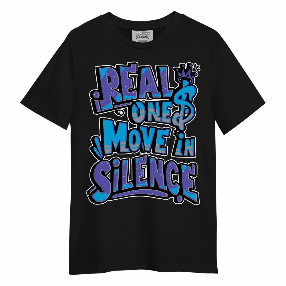 Shirt To Match Retro Aqua 8s - Ones Move In Silence Graphic