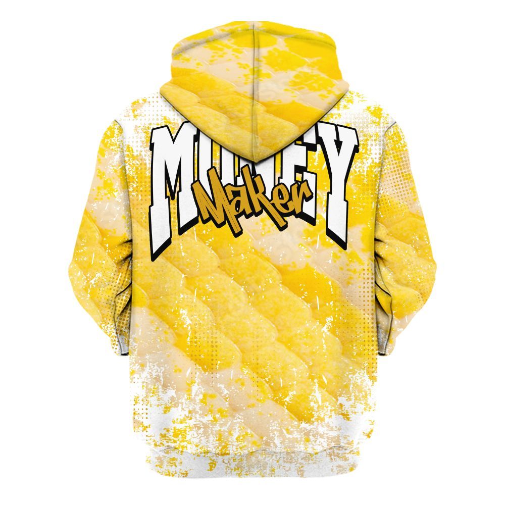 Hoodie To Match Low Yellow Python 11s - Move In Silence Money Street Retro All Over Print