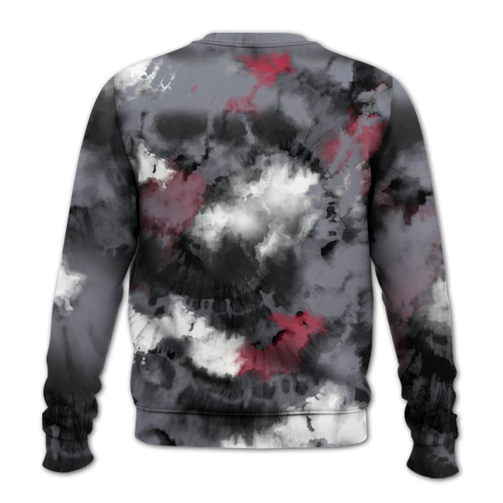 Sweatshirt To Match Retro Black Flint 13s - God Blessed Tie Dye All Over Print
