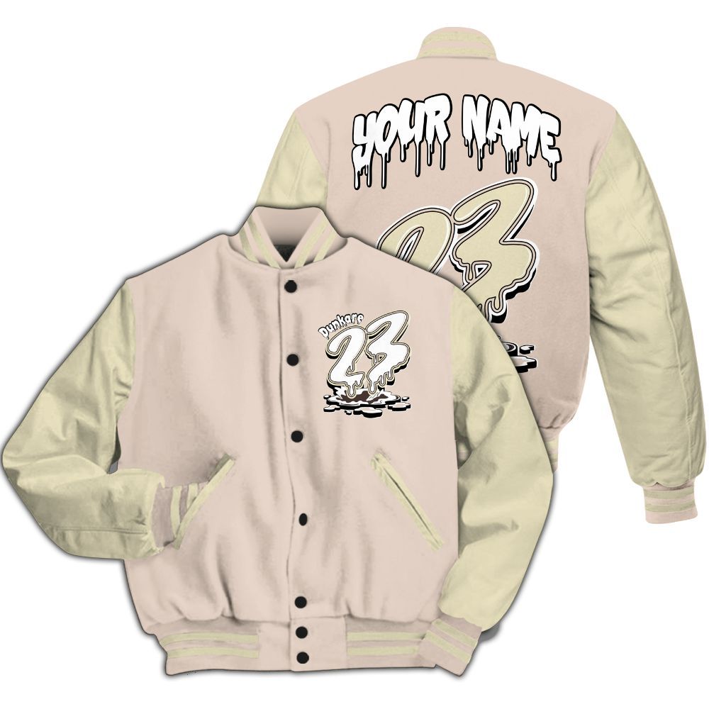 Varsity Jacket To Match A Ma Maniere X Fossil Stone 4s - Custom Name 23 Drip All Over Print