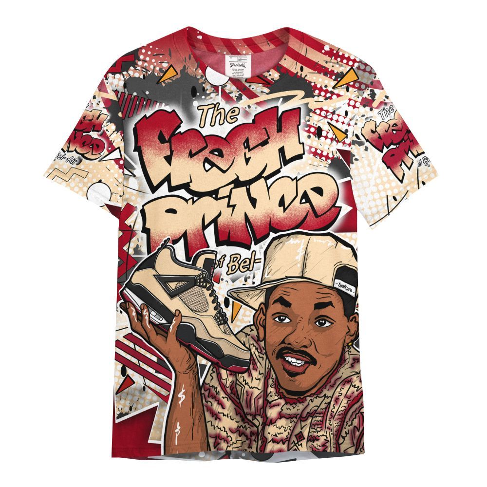 Shirt To Match Retro Pizza GS 4s - Fresh Sneaker 90s All Over Print