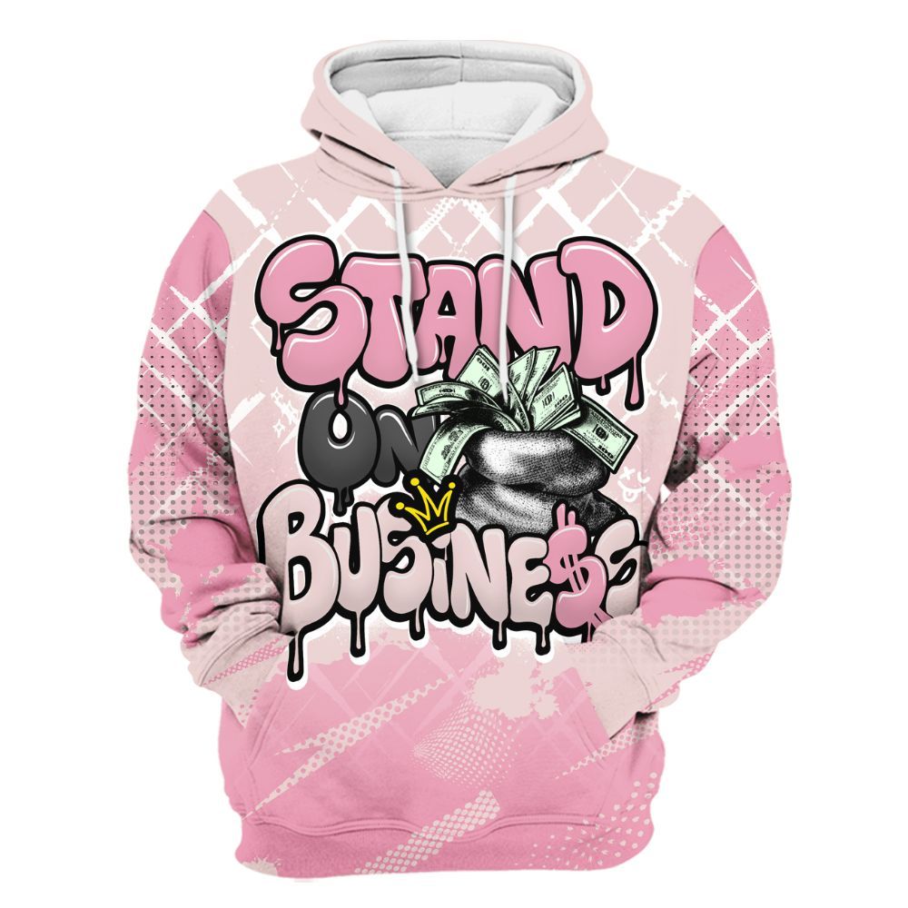 Hoodie To Match Dunk Low KD 17 Aunt Pearl - Halftone Stand Business Dripping All Over Print