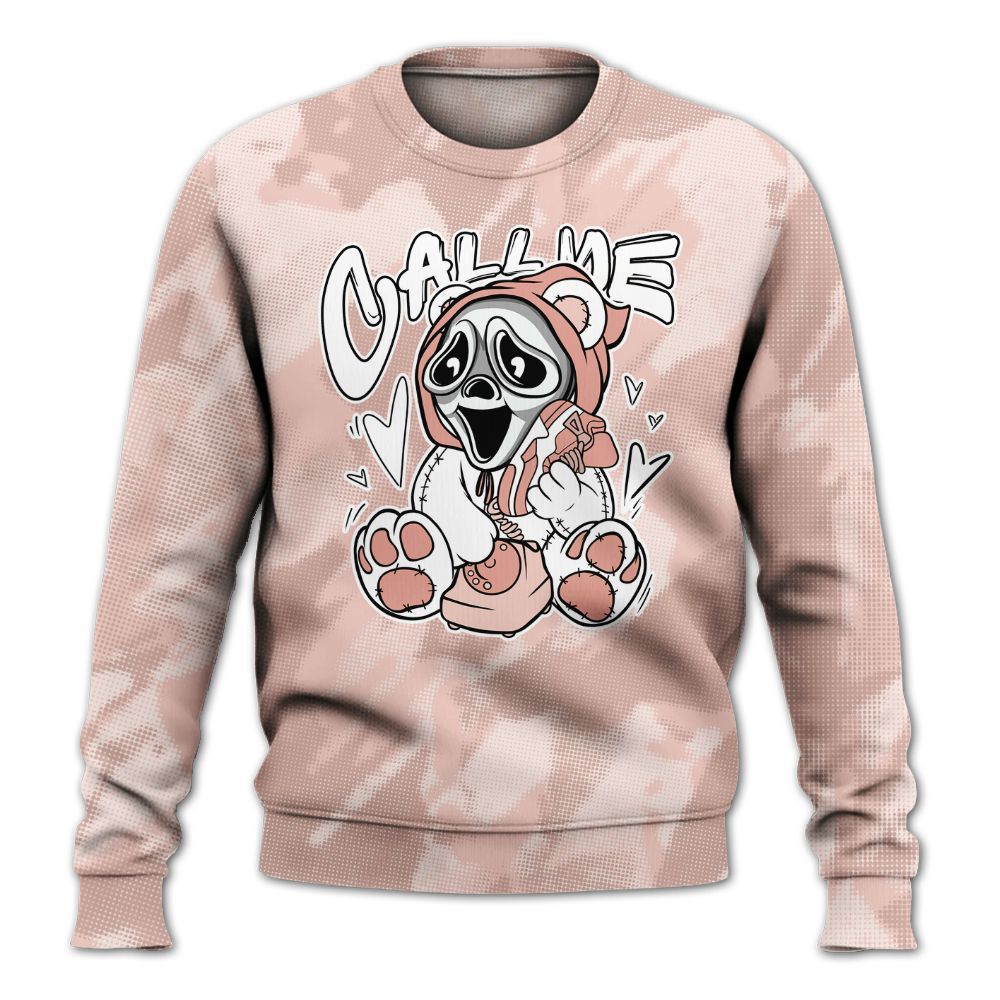 Sweatshirt To Match Low Legend Pink 11s - Call Me Bear Abstract Halftone All Over Print