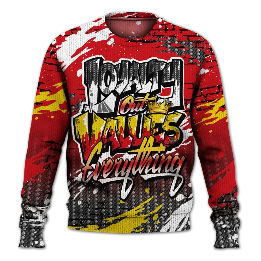Sweater To Match Ferrari 14s - Values Of Loyalty Graphic