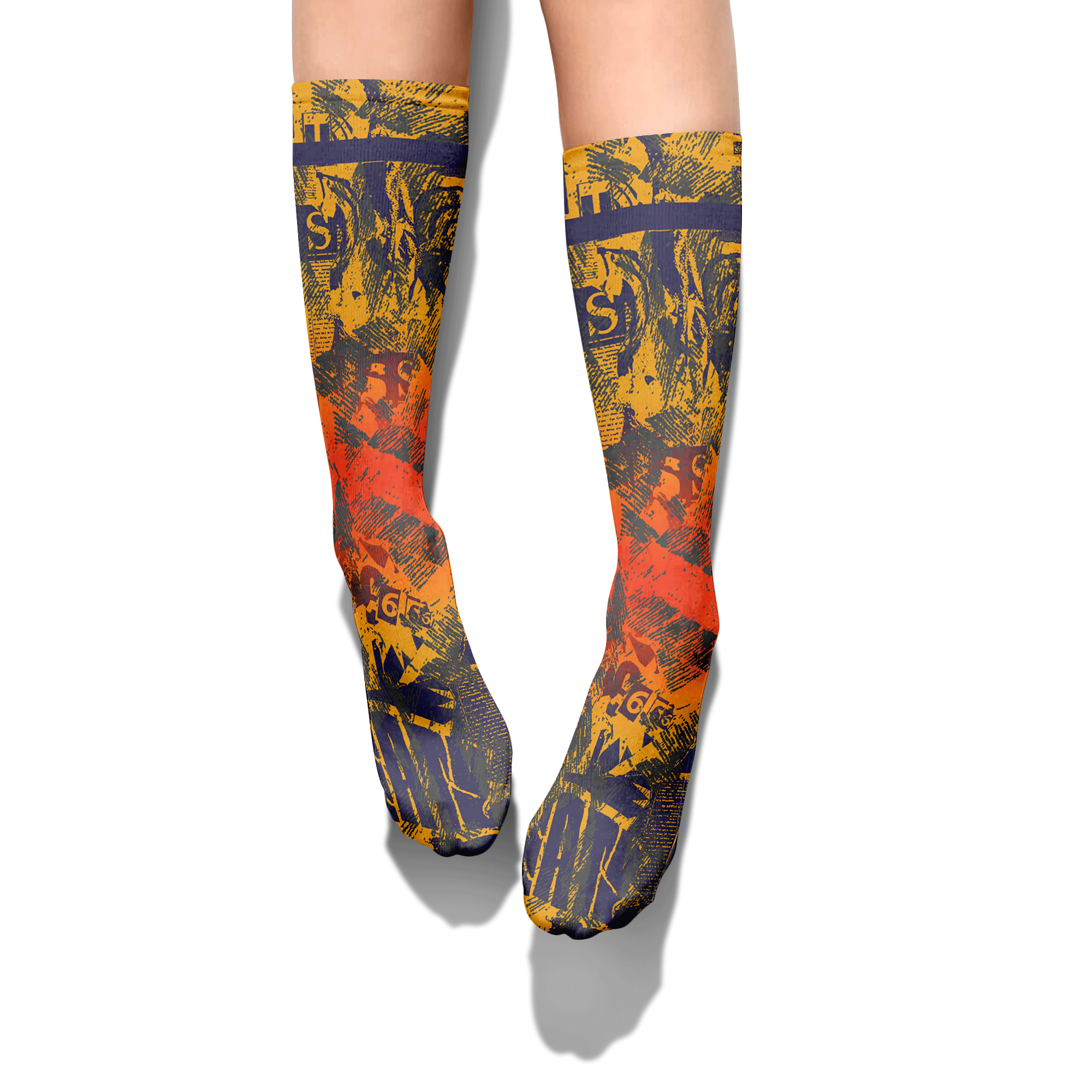 Sock To Match Rio 3s - Vintage Avantgarde Graphic Unisex