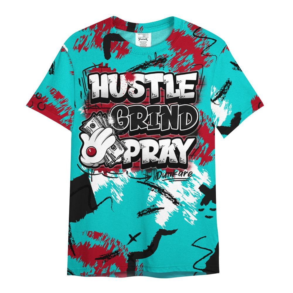 Shirt To Match Air Griffey Max 1 Freshwater - Hustle Grind Pray Graphic Street Style All Over Print
