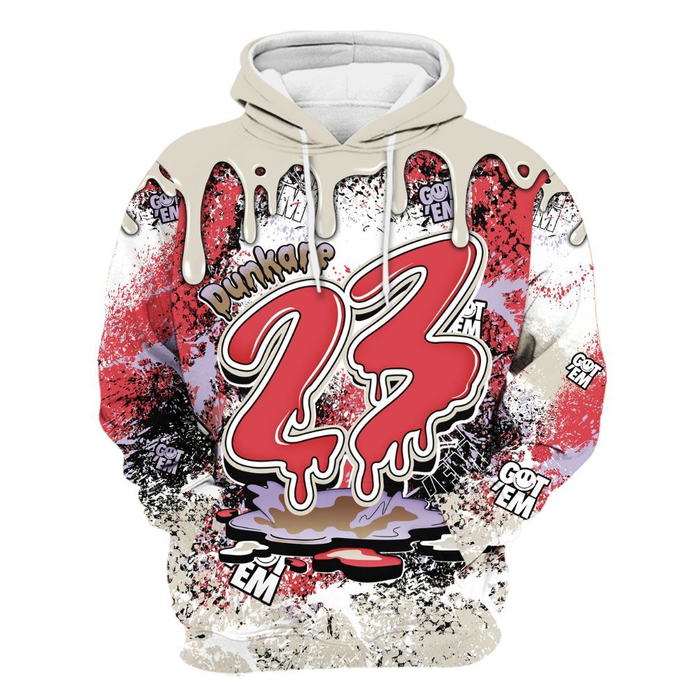 Hoodie To Match Peanut Butter Jelly 5s - Dripping 23 Drip All Over Print