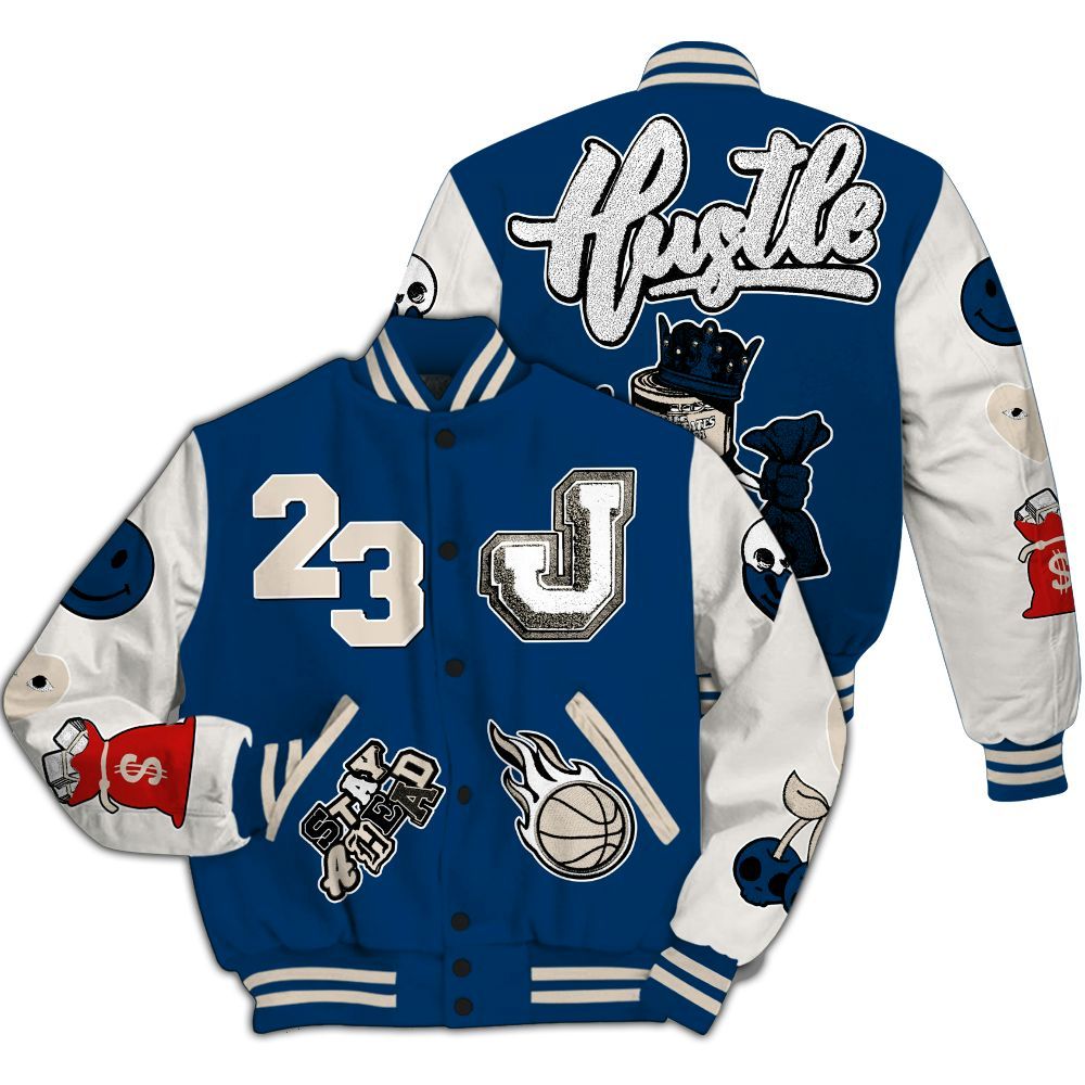 Varsity Jacket To Match Retro Rare Air 11s - Hustles Money Number 23 All Over Print