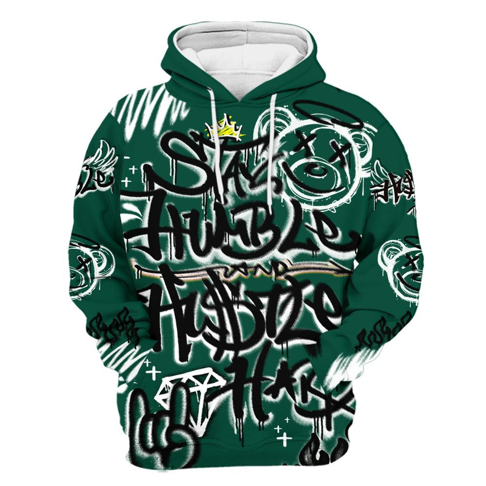 Hoodie To Match Oxidized Green 4s - Humble Drip Streetwear Graffity All Over Print
