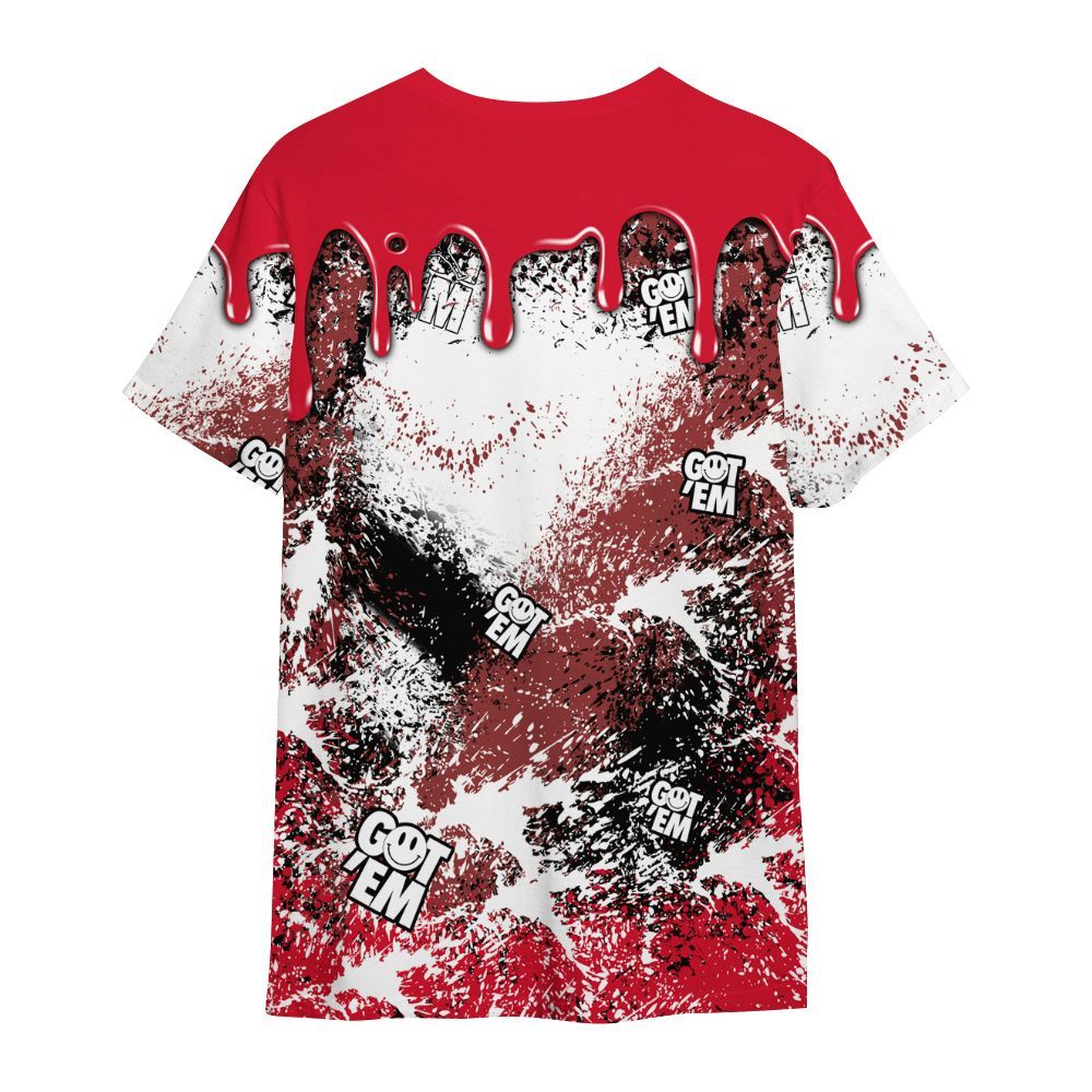 Shirt To Match Air Max Sunder Gore Tex Fire Red - Dripping 23 Drip All Over Print