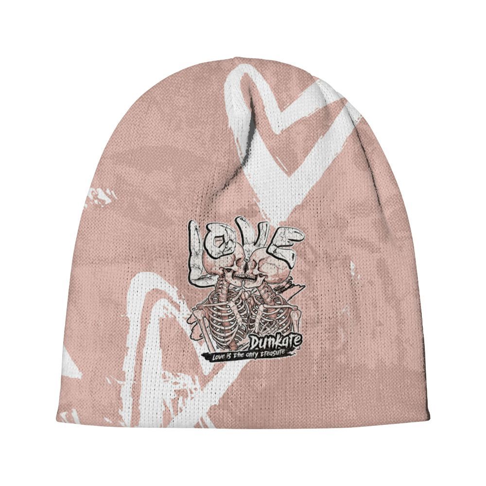 Beanie Hat To Match Low Legend Pink 11s - Skull Love Graphic