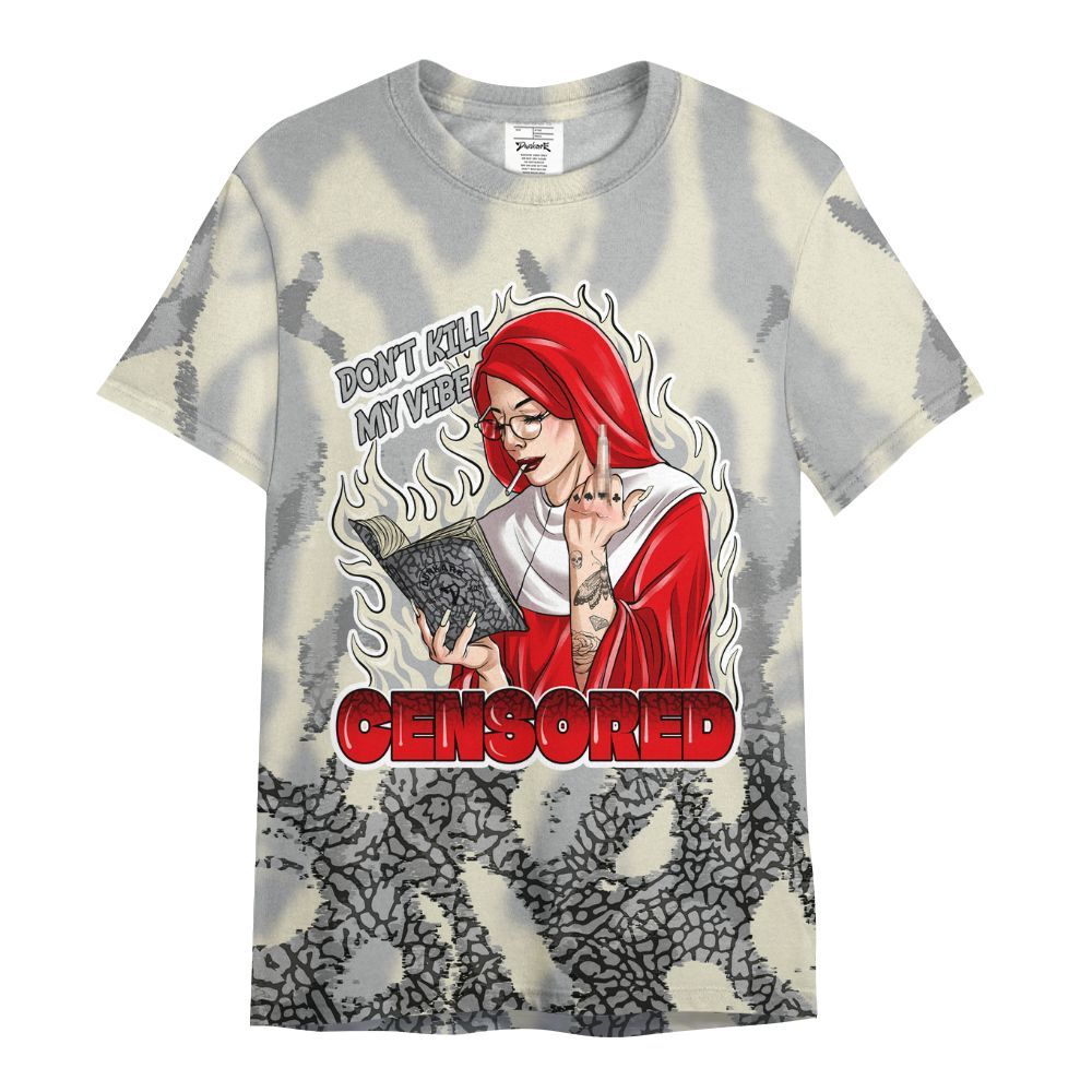Shirt To Match Cement Grey 3s - Censoredz Burn All Over Print