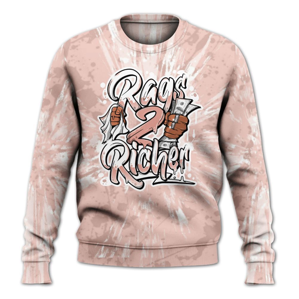 Sweatshirt To Match Low Legend Pink 11s - Rag 2 Rich Graphic Luxury All Over Print