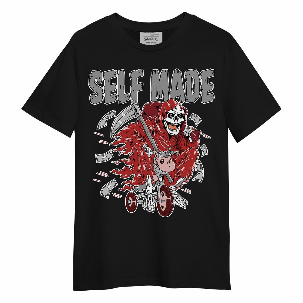 Shirt To Match Bred Reimagined 4s - Self Make Skeleton Unisex Shirt