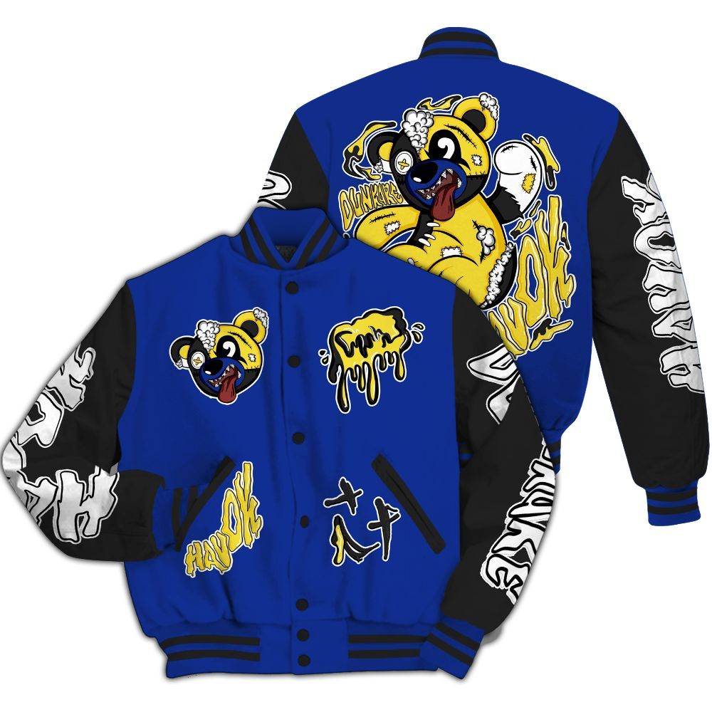 Varsity Jacket To Match Laney 14s - Havok Bear All Over Print