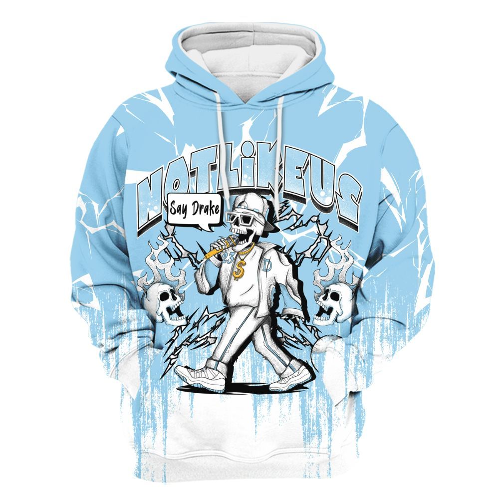 Hoodie To Match Legend Blue 11s - Don't Like Us All Over Print