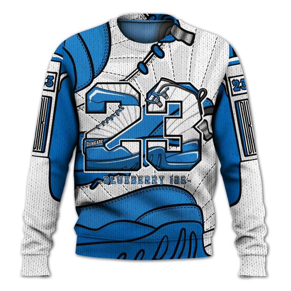 Sweater To Match Blueberry 12s - Number 23 Style 12s Graphic