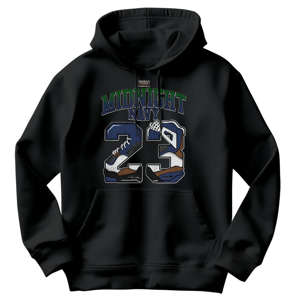 Sweatshirt To Match Midnight Navy 13s - Number 23 Dirty 4s Graphic