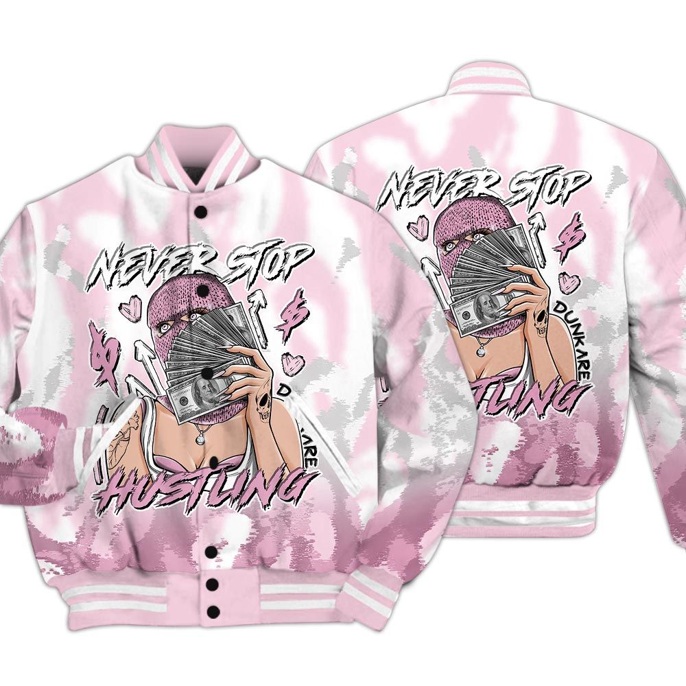 Varsity Jacket To Match Orchid 4s - Hustling Unique Burn Varsity Jacket Unisex