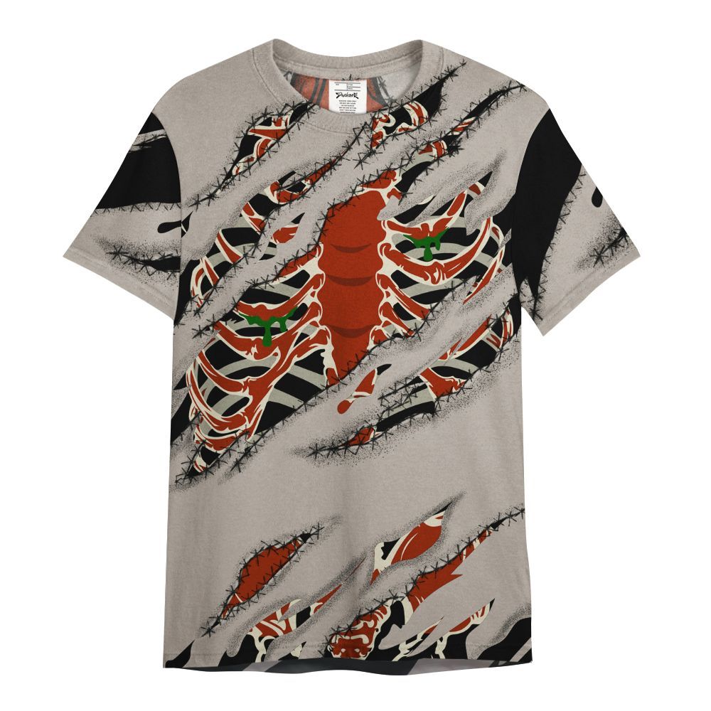 Shirt To Match El Grito 5s - GOT 'EM Skeleton Scratch All Over Print
