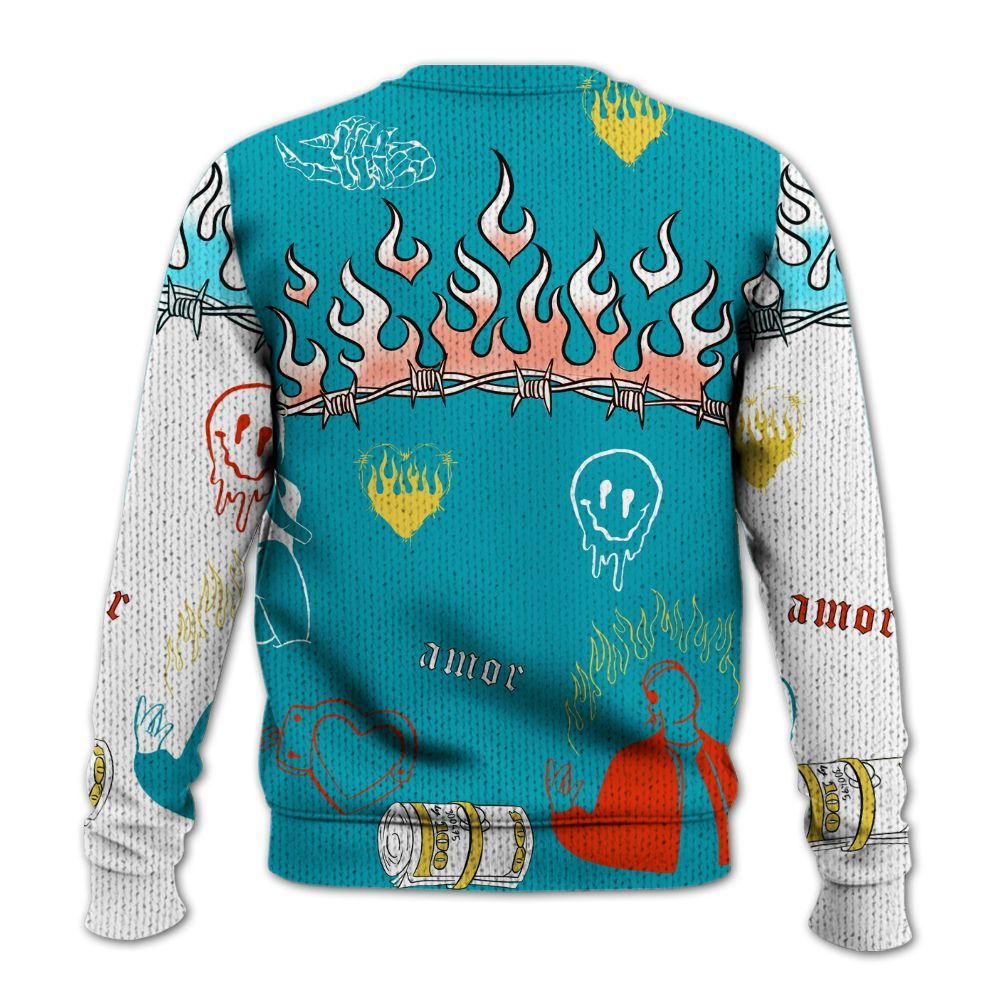 Knitted Sweater To Match Dunk Low KD 17 N7 - Snake Trust No One