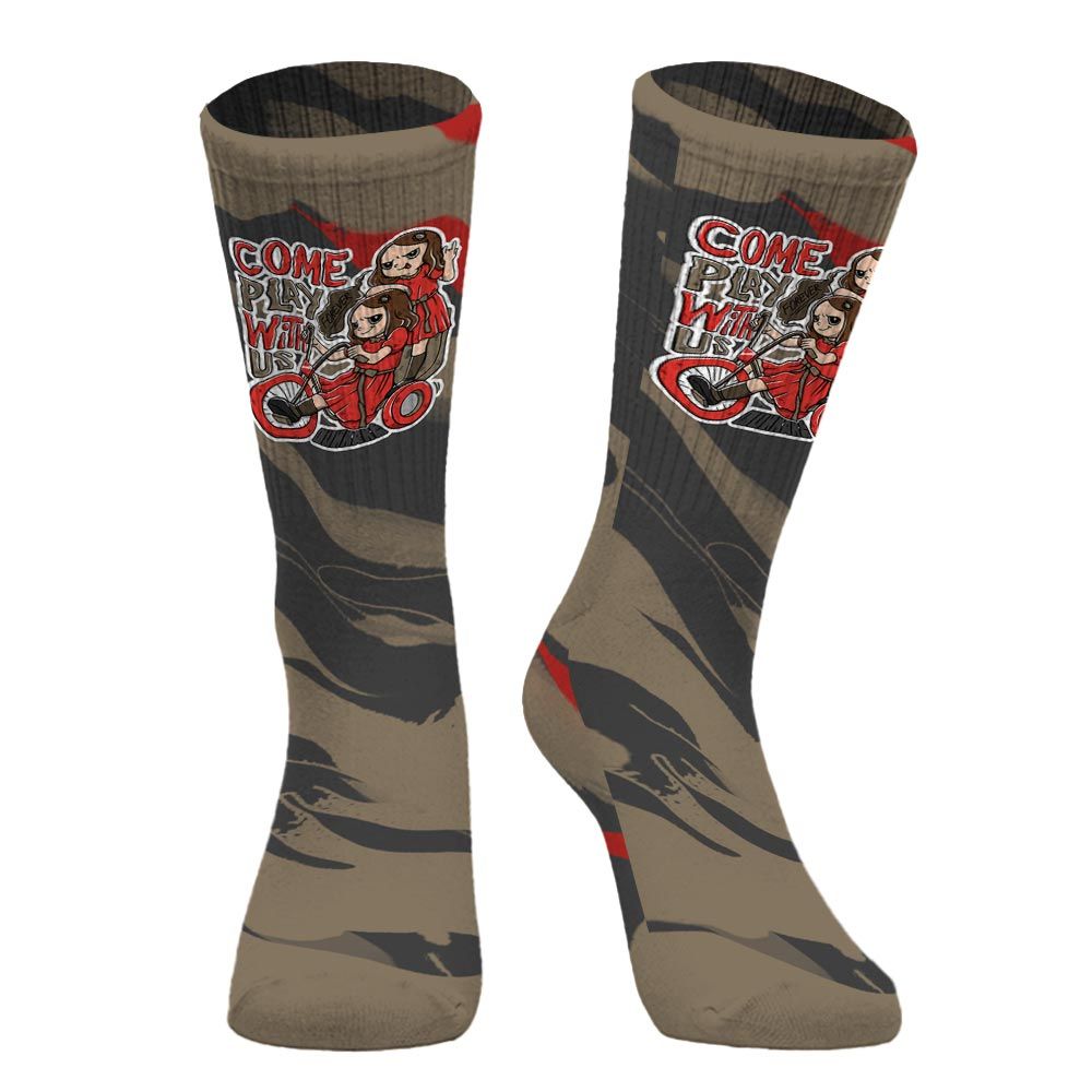 Sock To Match Olive 9s - Come Hangout Halloween