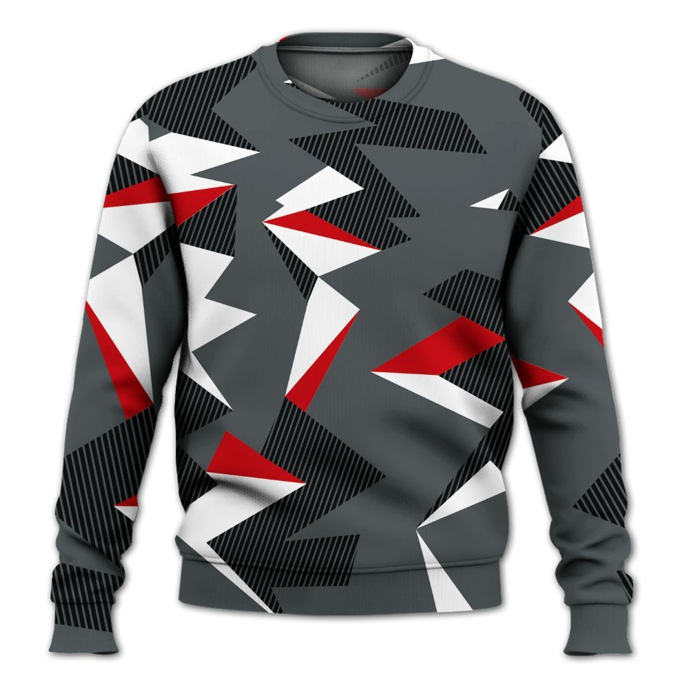 Sweatshirt To Match Black RM Nigel Sylvester 4s - Geometric Camouflage Pattern All Over Print