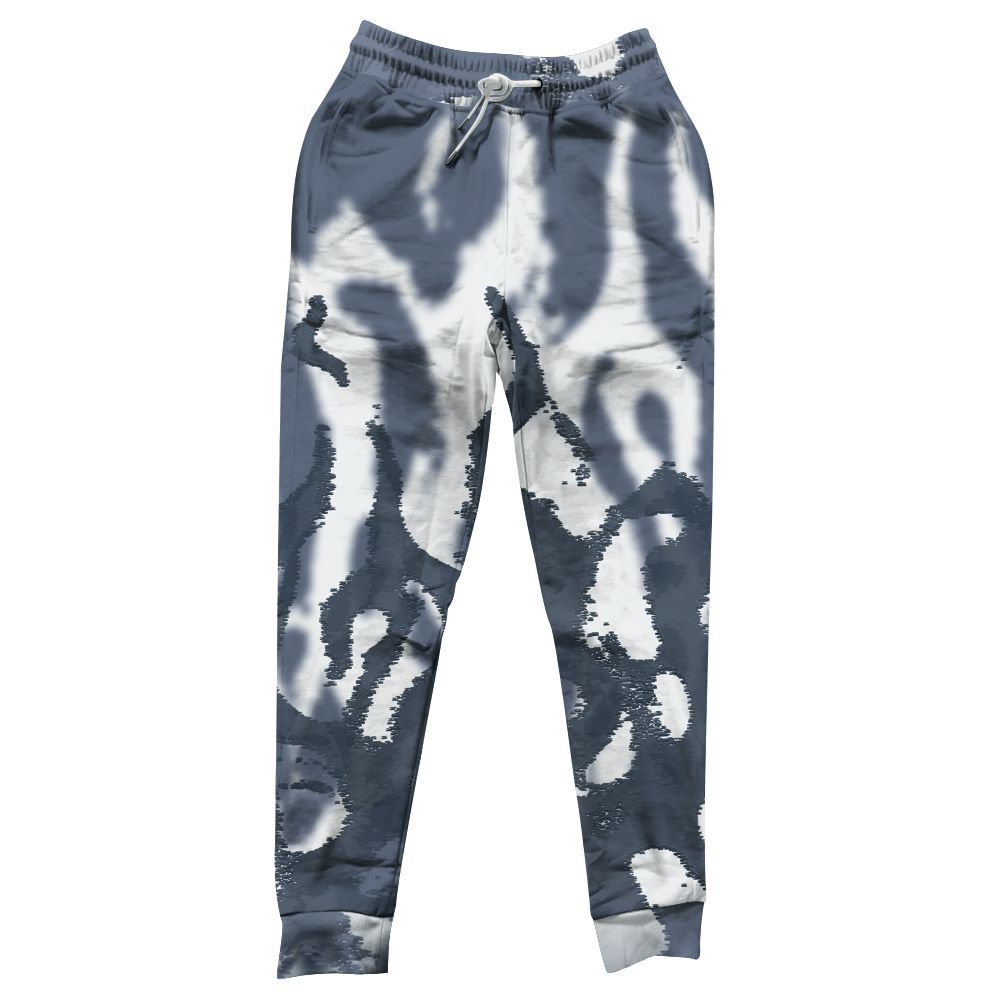 Sweatpant To Match Low Diffused Blue 11s - Burn All Over Print