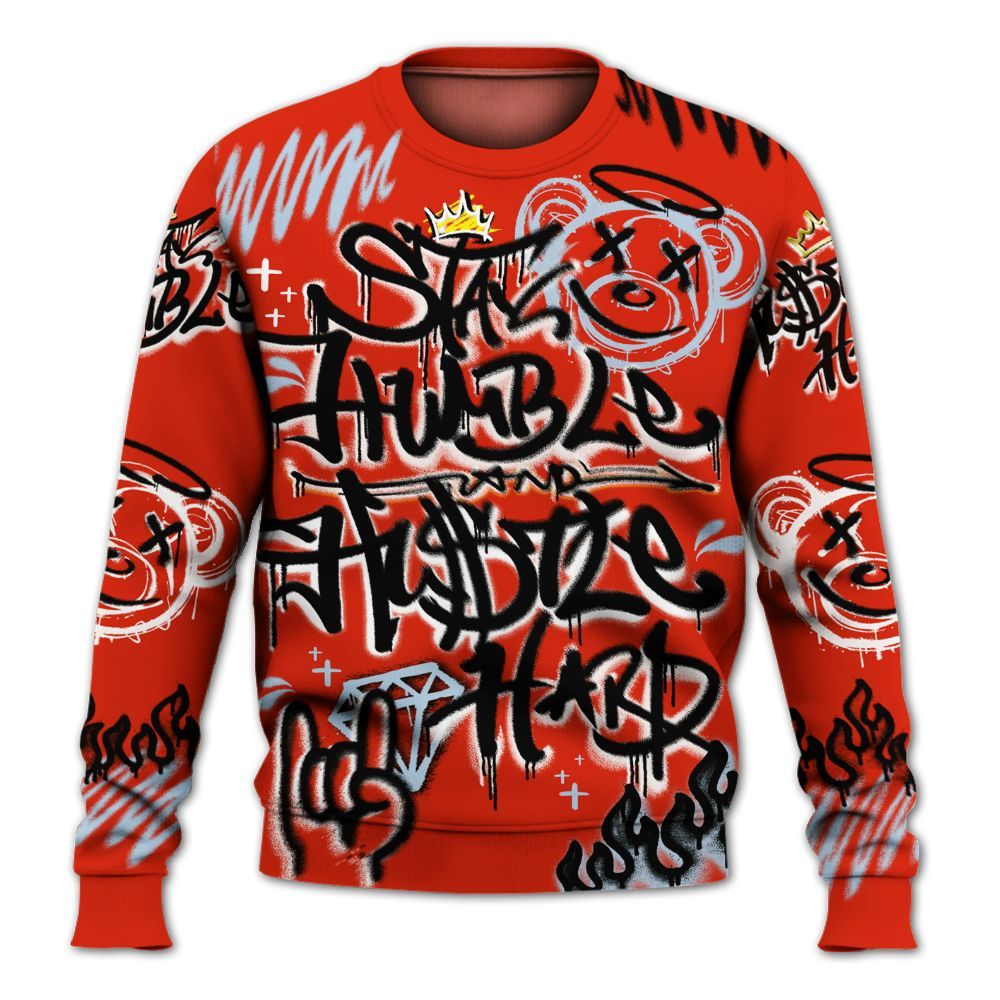 Sweatshirt To Match Retro Cherry 11s - Humble Drip Streetwear Graffity All Over Print