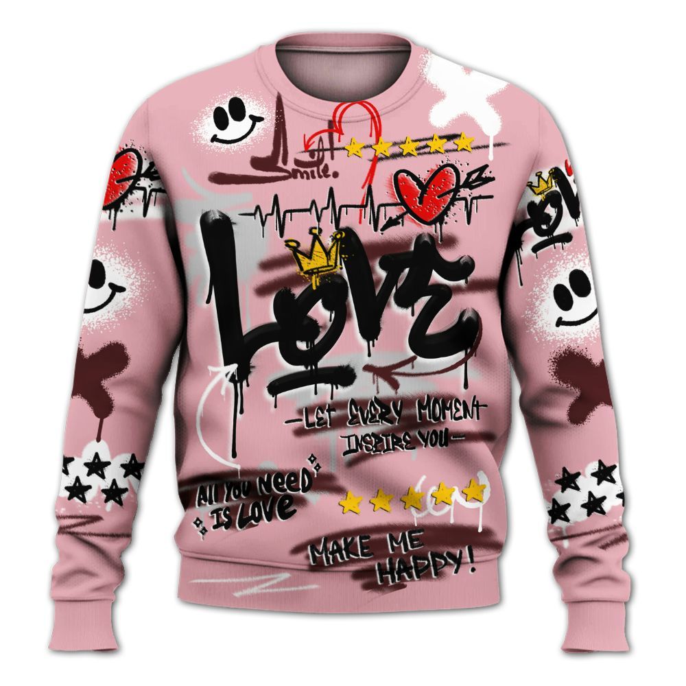 Dunkare Air Max 90 Neapolitan 2025 Shirt, Happy Love Beats Graffiti Streetwear All Over Print Unisex Sweatshirt