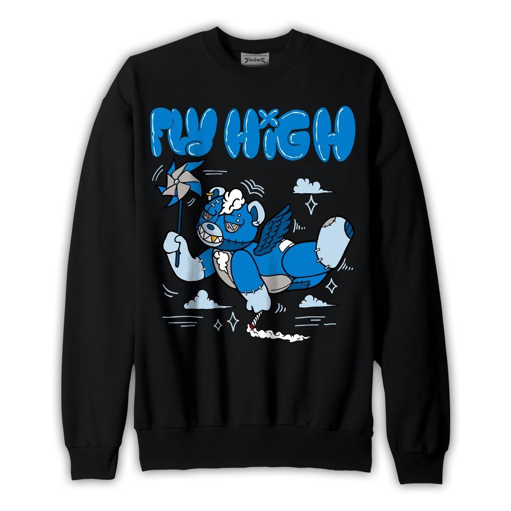 Sweatshirt To match Industrial Blue 4s Sweatshirt - Float High Hugz Graphic