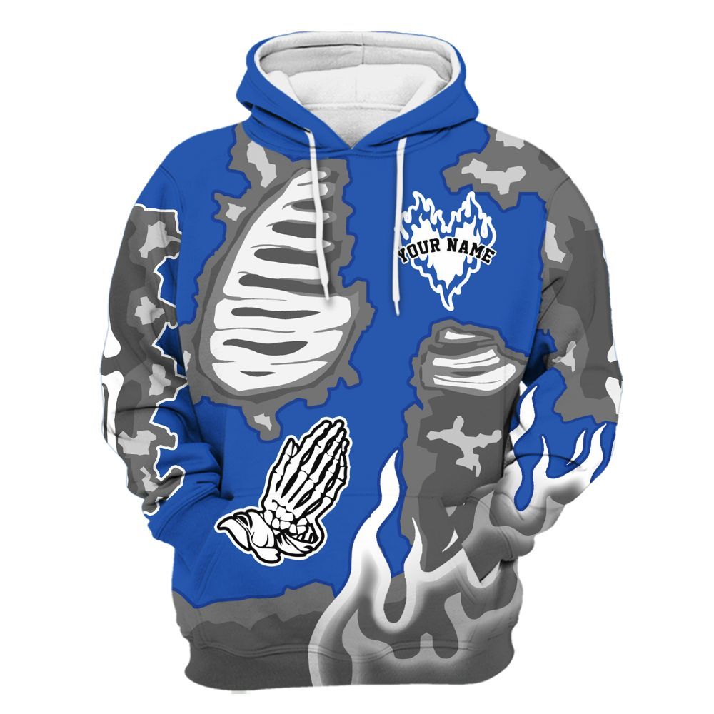 Hoodie To Match Lucky Shorts 3s - Dislike Us Graphic Burning Custom Name All Over Print