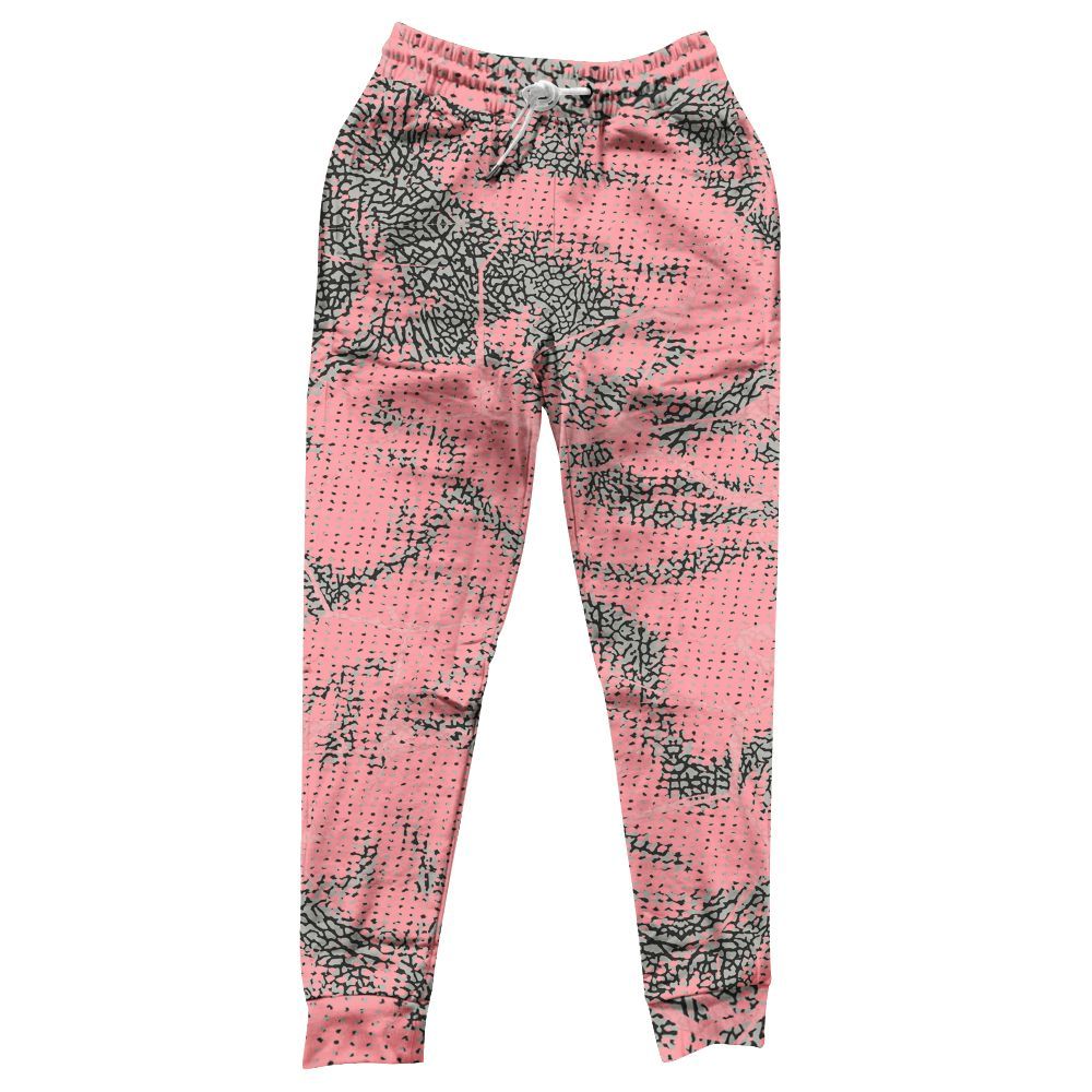 Sweatpant To Match Retro Wings 3s - Crack Graphic All Over Print