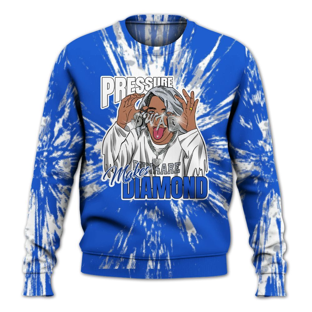 Sweatshirt To Match Air Foamposite One Royal - Pressures Makes Sweatshirt To Match Lux All Over Print